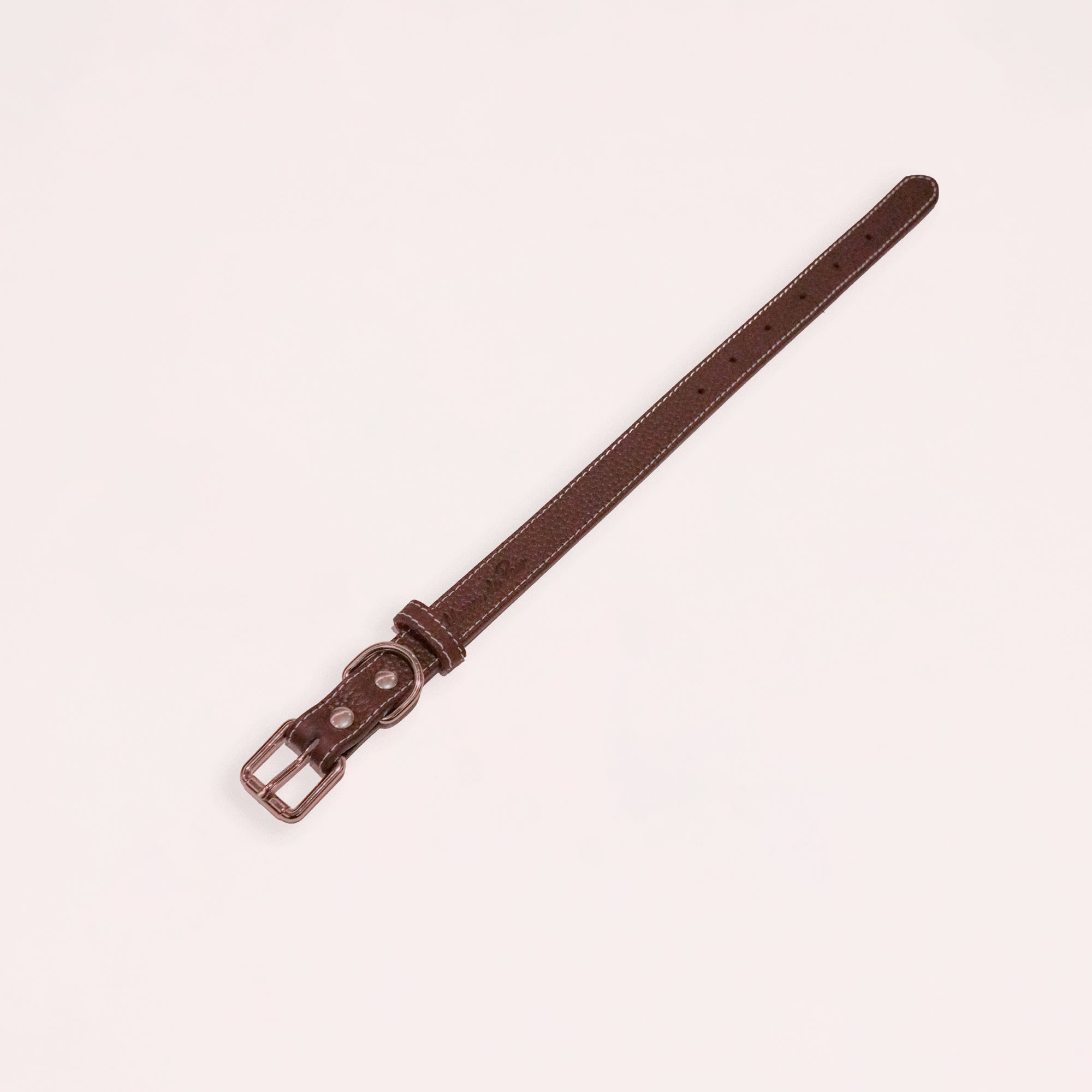 Brown Leather Collar for Medium pet
