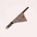 Brown Leather Collar with Bandana for Medium pet - The Chestnut Grove Beige